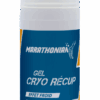 Gel Cryo Récup Marathonian, tube de gel de récupération musculaire à effet froid, posé sur fond blanc