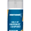 Huile de massage camphrée Marathonian, flacon pour préparation et récupération musculaire