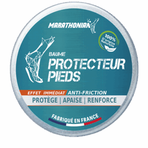 Baume Protecteur Pieds Marathonian format 50 g, soin hydratant pour pieds secs
